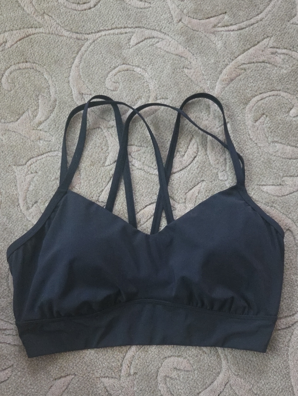 3/$15 All In Motion Black Strappy Sports Bra (XL)